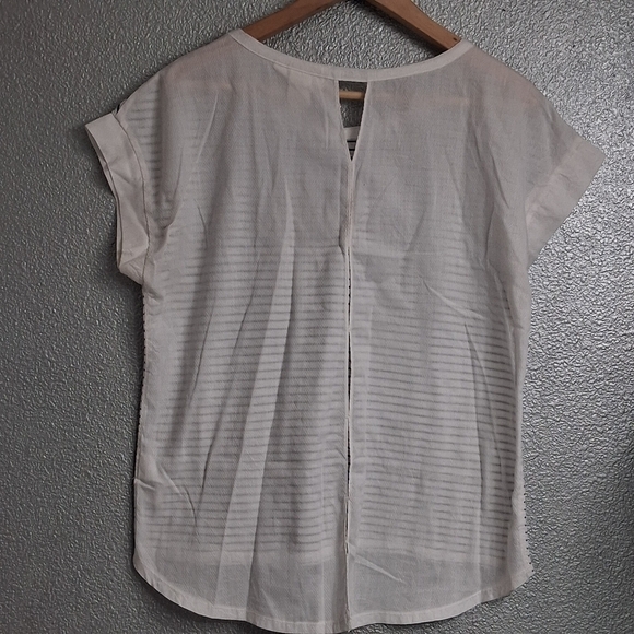 H & M L.O.G.G. Black Striped Hi/Low Top    Size M - Picture 5 of 9